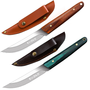 蒙古族手把肉小刀锻造扒刀水果餐刀牛排刀内蒙老式吃羊肉刀分割刀