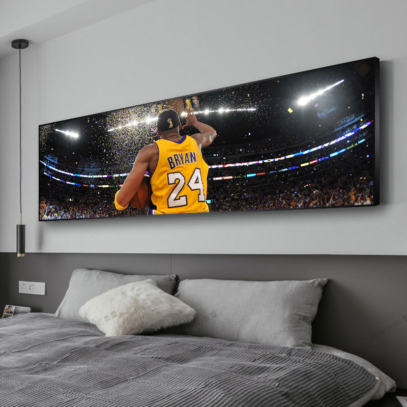 NBA科比詹姆斯卧室床头装饰画