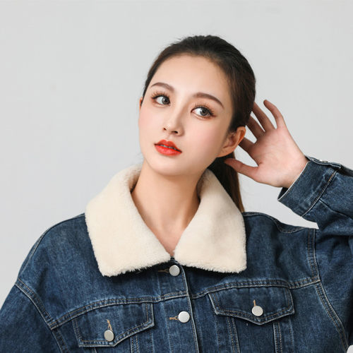 莎桐曼韩版百搭羊羔毛百搭