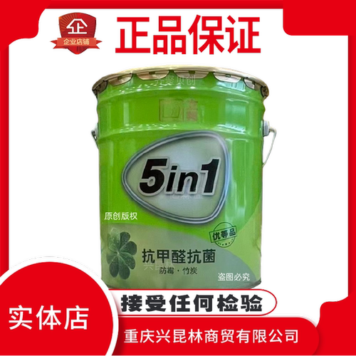 立邦哑光面漆竹炭抗菌防霉无添加