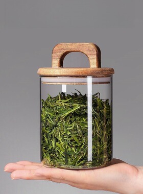 高硼硅玻璃密封罐茶叶咖