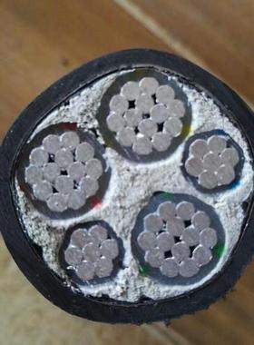 铠装铝芯电缆厂家YJLV22 3*150+2*70平方5芯带铠地埋电缆线 铝线