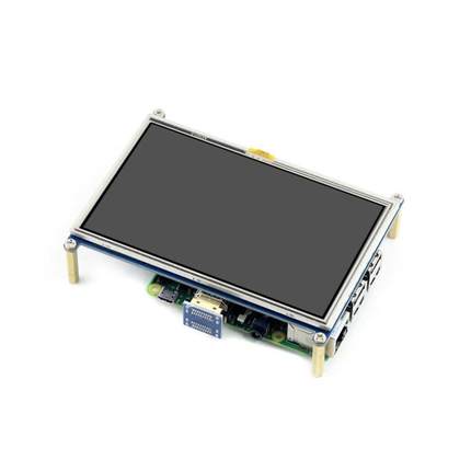 微雪 树莓派4 Raspberry Pi 5寸LCD液晶屏800×480 HDMI触摸屏