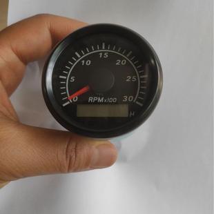 52mm转速计时表指针式 发动机转速表小表可调齿数发电机转速时间表