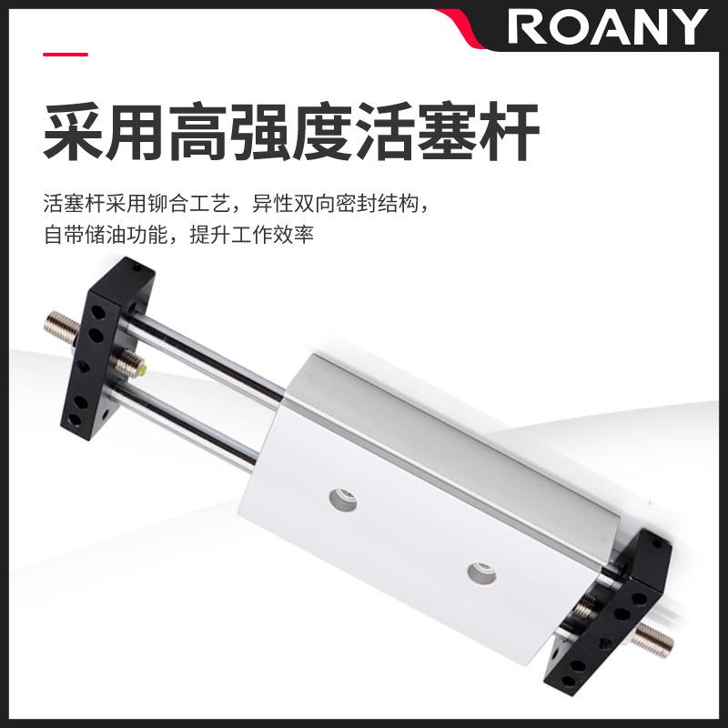 小型气动可调行程滑台双轴双杆气缸STMB10/16/20/25-50/100/150
