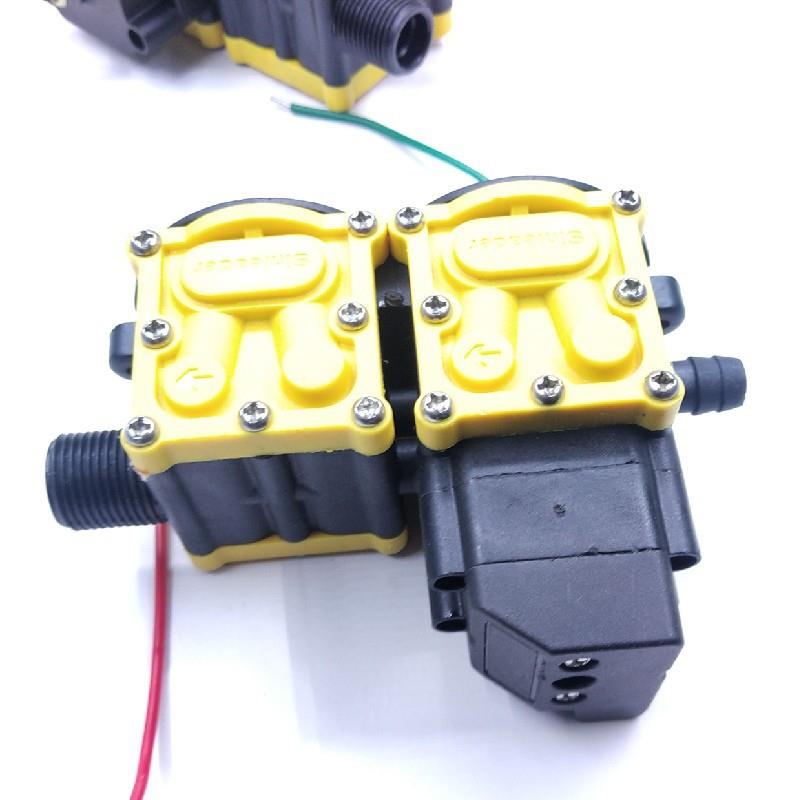 智能关抢停机12V隔膜泵头电动喷雾器配件水泵信利达双核打药双泵