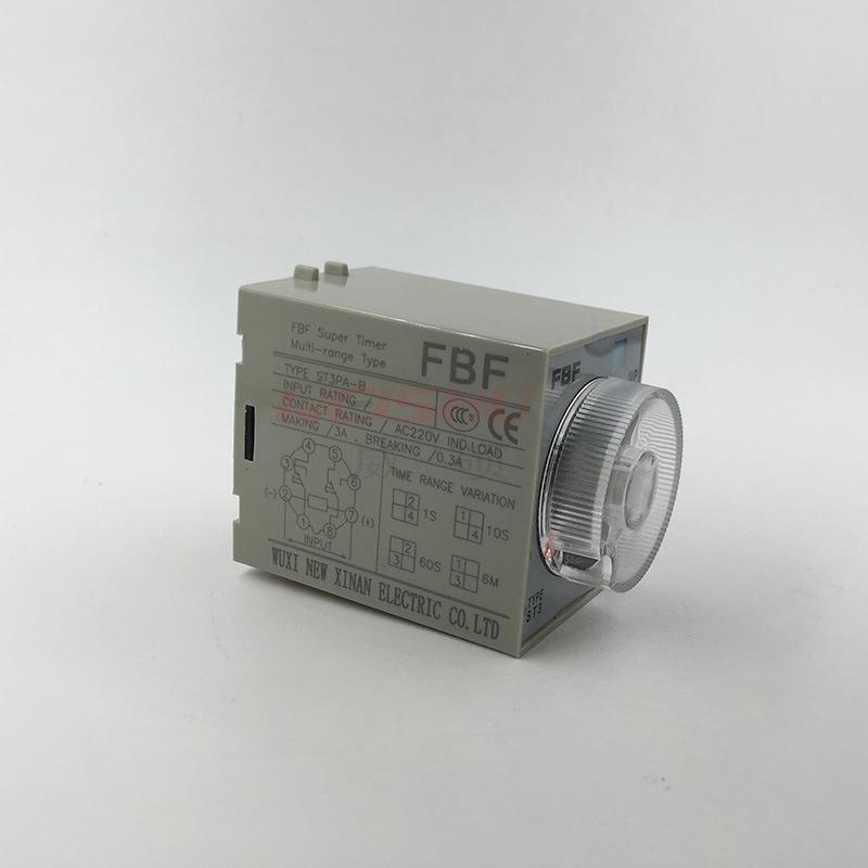 60S厂家直销1S通电6M无锡新溪南FBF时间继电器ST3PA-B 10S AC220V