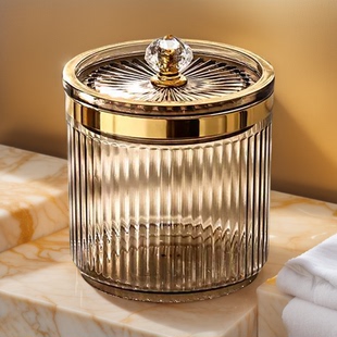 轻奢棉签化妆品化妆棉盒子收纳盒家用高档牙线收纳筒棉签盒牙线盒