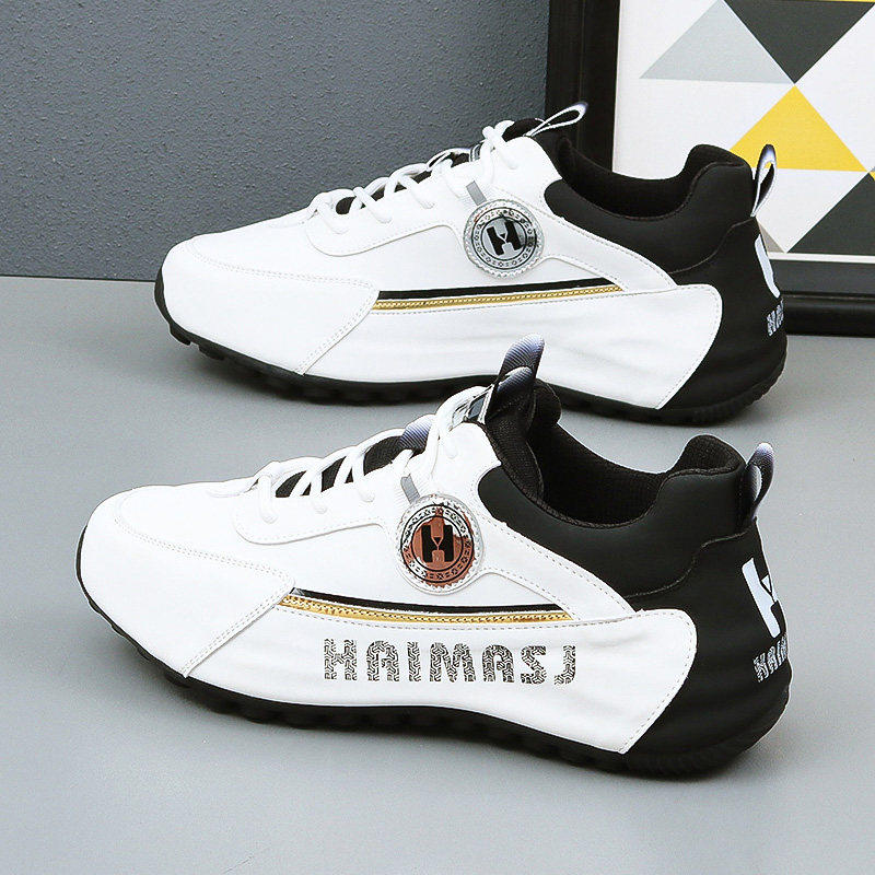 休闲运动真皮2023秋季新款男鞋皮蓬老爹鞋休闲运动软底软面防水防