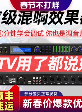 Glen ralston/格伦士顿专业KTV前级效果器防啸叫混响音频处理器