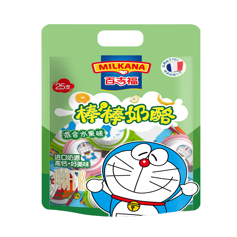 百吉福(MILKANA)棒棒混合水果味500g（20g*25支）儿童奶酪高钙怎么看?