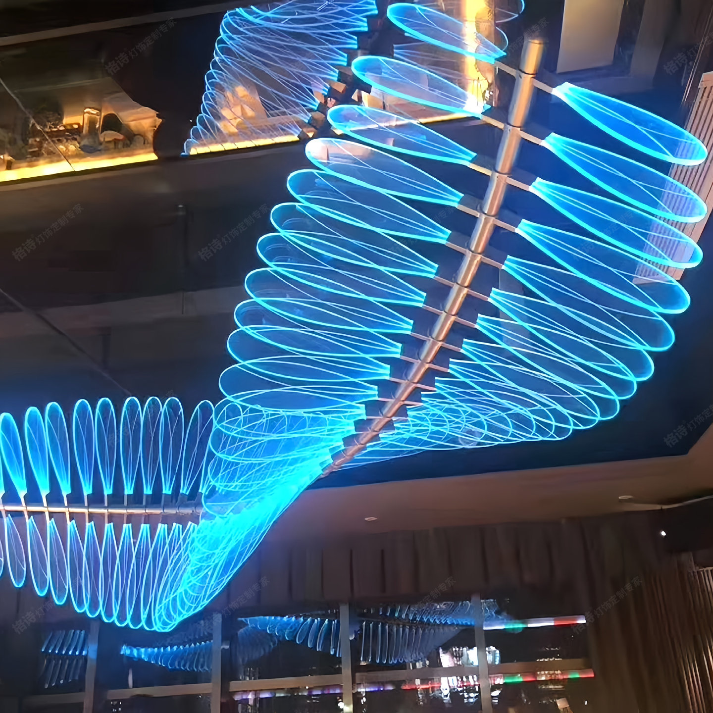 酒吧吊灯会所餐厅艺术异形定制