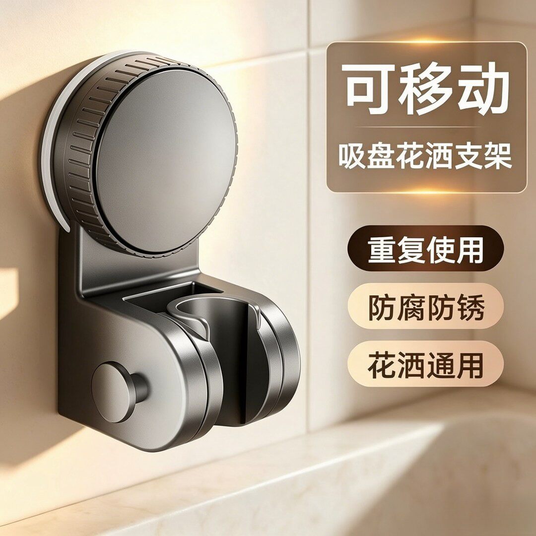 免打孔万向可调花洒支架
