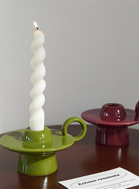 飞碟烛台中古香薰高脚欧