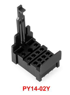 恩爵ENMG电磁继电器底座PCB尖脚焊接型继电器插座 14脚 PY14-02Y