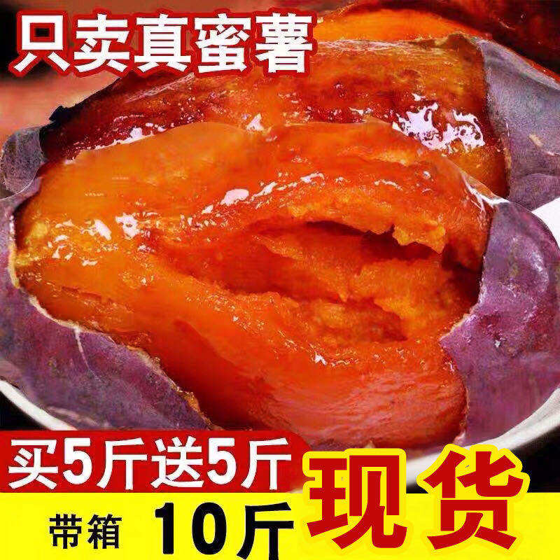 新鲜蜜薯10斤糖心红薯软香甜流油山东烟薯25自家红心沙地地瓜红薯
