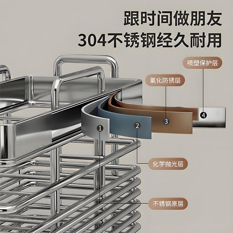不锈钢筷子收纳盒厨房筒