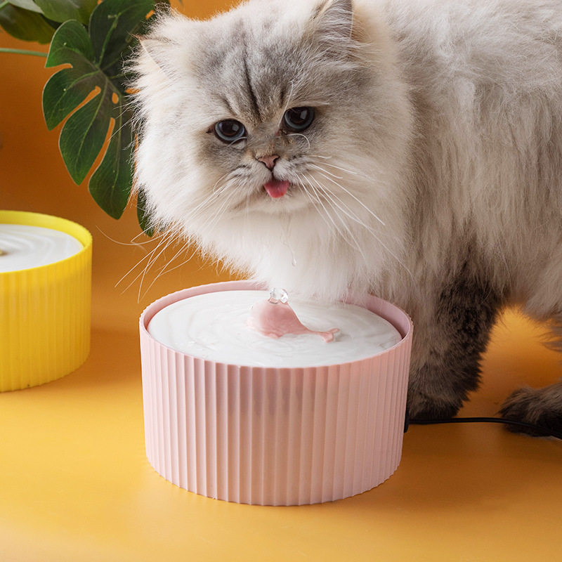 陶瓷猫咪饮水机自动过滤