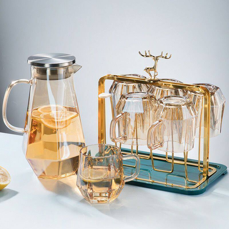 北欧风耐高温冷水壶钻石