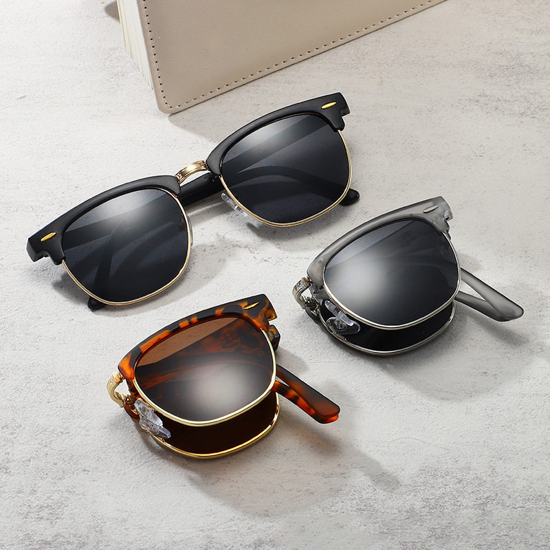新款折叠墨镜女高级感复