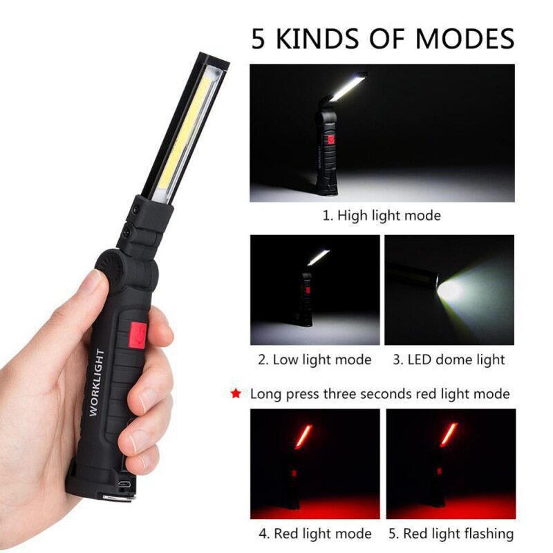 led工作灯折叠充电cob多