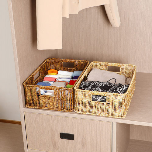 编织收纳筐家用桌面玩具