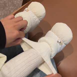 婴儿鞋子学步鞋6到12个月宝宝鞋袜小月龄软底加厚保暖步前鞋秋冬