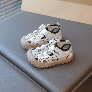 儿童夏季凉鞋1一6岁夏天运动鞋男童网面透气童鞋小童女童包头鞋子