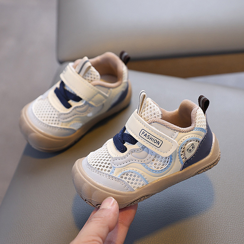 夏季男宝宝女0一1-4岁学步鞋婴儿网面鞋子幼儿12个月透气软底网鞋