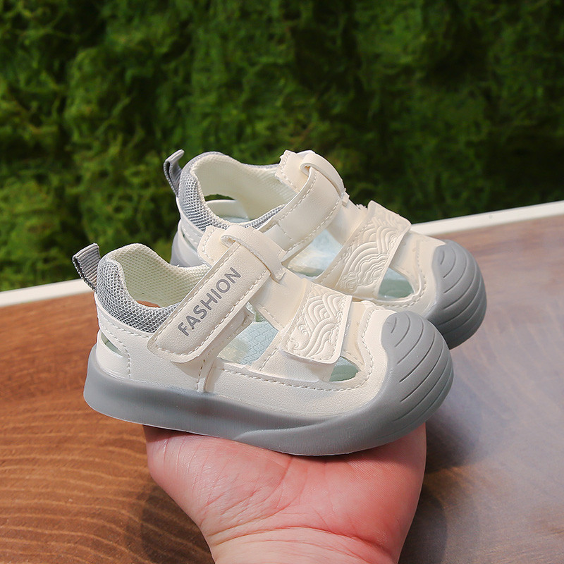 夏季儿童男宝宝女凉鞋0一1-4岁小童夏婴儿学步鞋男童透气包头鞋子