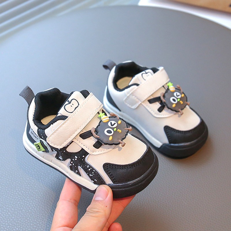 春秋男宝宝女学步鞋0一1-4岁婴儿鞋子男童板鞋软底婴幼儿秋季童鞋