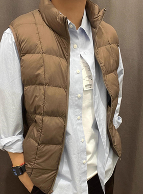 25冬男装女装空气棉服背心便携式保暖立领马甲无袖坎肩外套483632