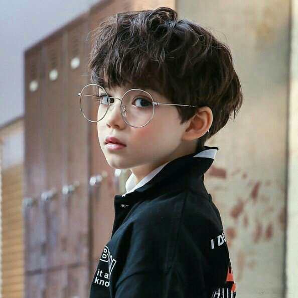 假发男儿童短发帅气男孩自然网红齐刘海纹理烫学生男士逼真全头套