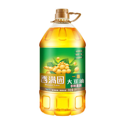 香满园一级大豆油5l油炸煎炒家庭