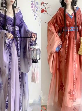 曹州府原创【大乔小乔】汉服女cos战国袍拖尾交领复原款超仙秋冬