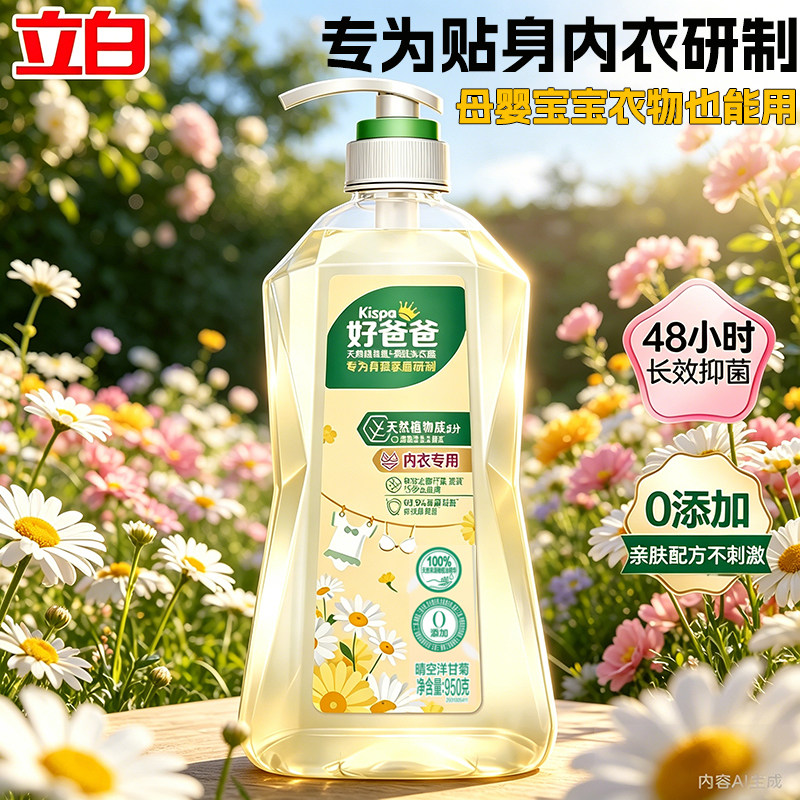 立白好爸爸内衣裤除菌除螨洗衣液