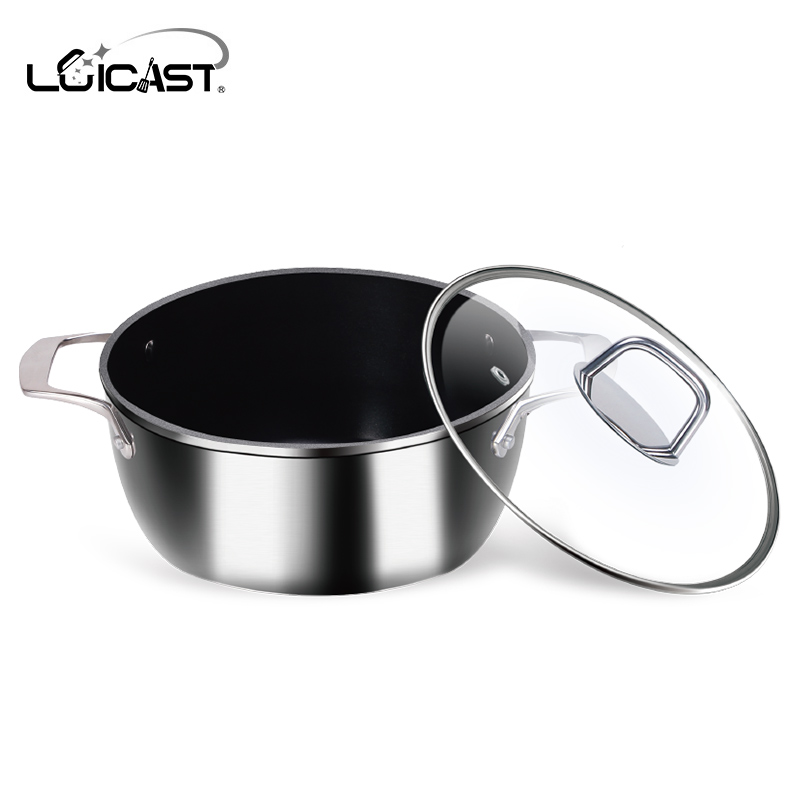 乐卡斯特 不锈钢汤锅家用燃气电磁炉小煮锅面粥奶锅双耳加厚在类目 厨房/烹饪用具, 烹饪用具, 锅具/煲/烧水壶, 汤锅中 - 来自Buy2taobao.com提供专业的淘宝代购服务