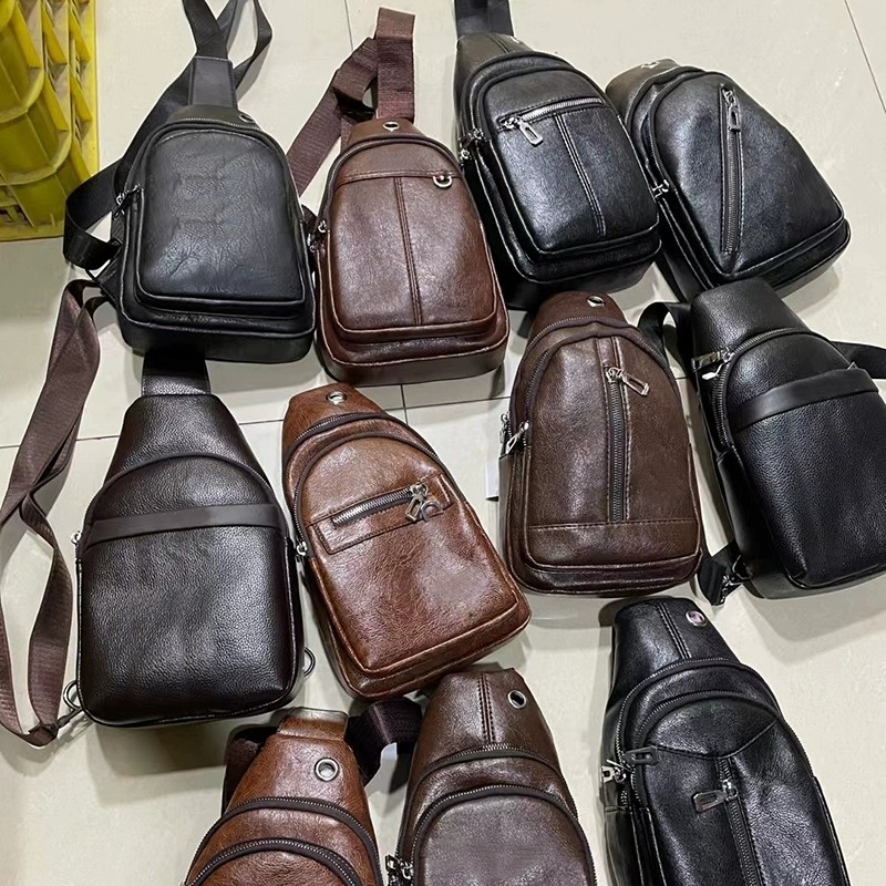 工厂尾货真皮男包特价清仓处理胸包头层牛皮外贸库存单肩斜挎包,箱包皮具/热销女包/男包,男士包袋,淘宝优惠券,粉丝福利购,淘宝优惠卷