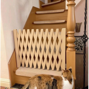 宠物围栏狗笼隔断拦狗栅栏阳台隔离门可伸缩栅栏门挡狗挡猫兔护栏