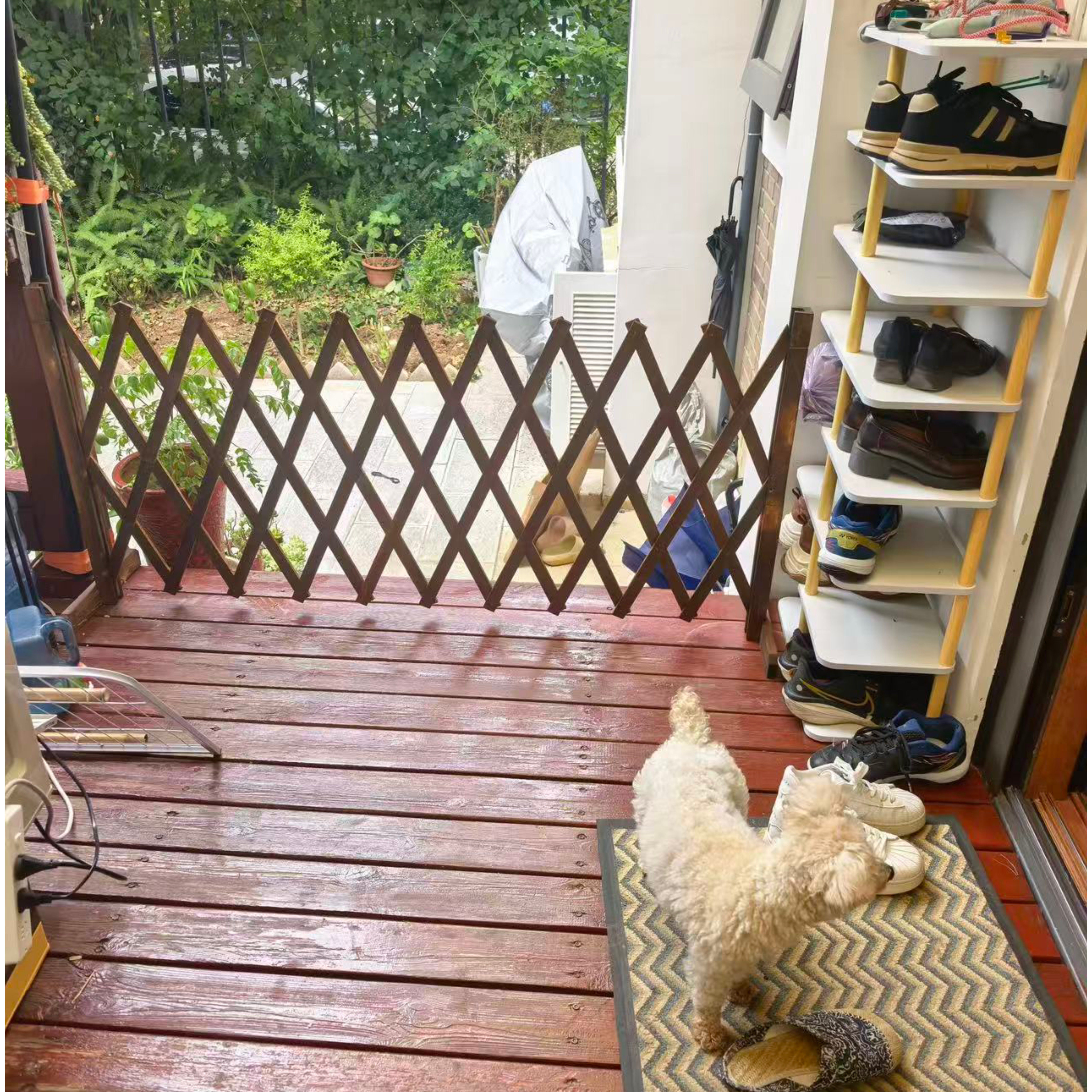 宠物围栏狗栅栏室内家用鸡兔楼梯防护栏阻拦门防猫隔离门护栏围挡