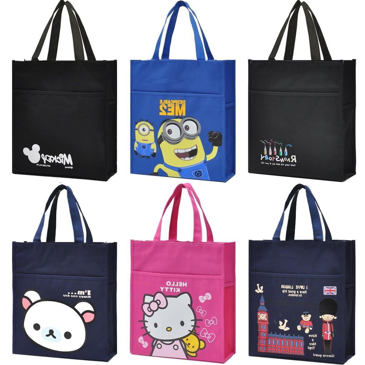 卡通中学生毕业大容量学生手提袋拎书袋布袋子儿童帆布包简易可携在类目 箱包皮具/热销女包/男包, 女士包袋中 - 来自Buy2taobao.com提供专业的淘宝代购服务