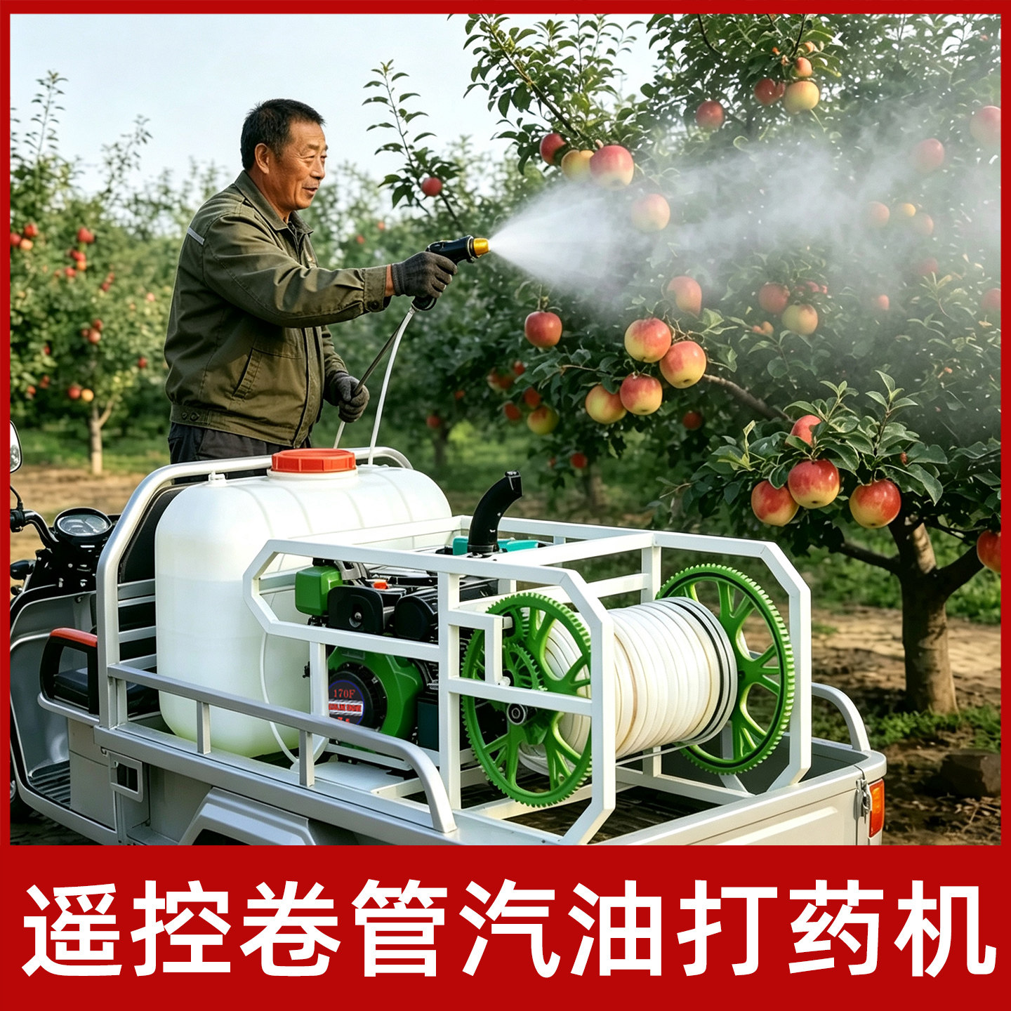 遥控电启动打药机高压农用喷雾器