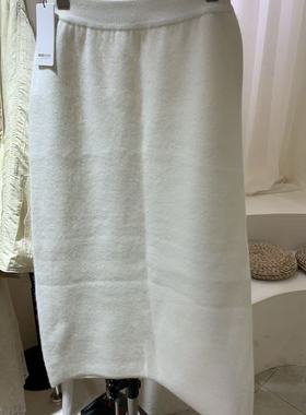 ROSEALYSSA若诗莉莎女2025冬季新款羊毛直筒半身裙R5408-1601 599