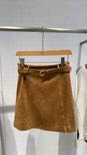 ROSEALYSSA若诗莉莎2026春季 女麂皮绒半身裙R6105 1603 499 新款