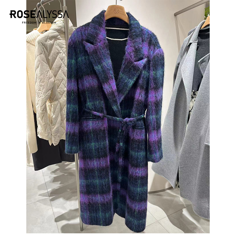 ROSEALYSSA若诗莉莎长款毛呢大衣