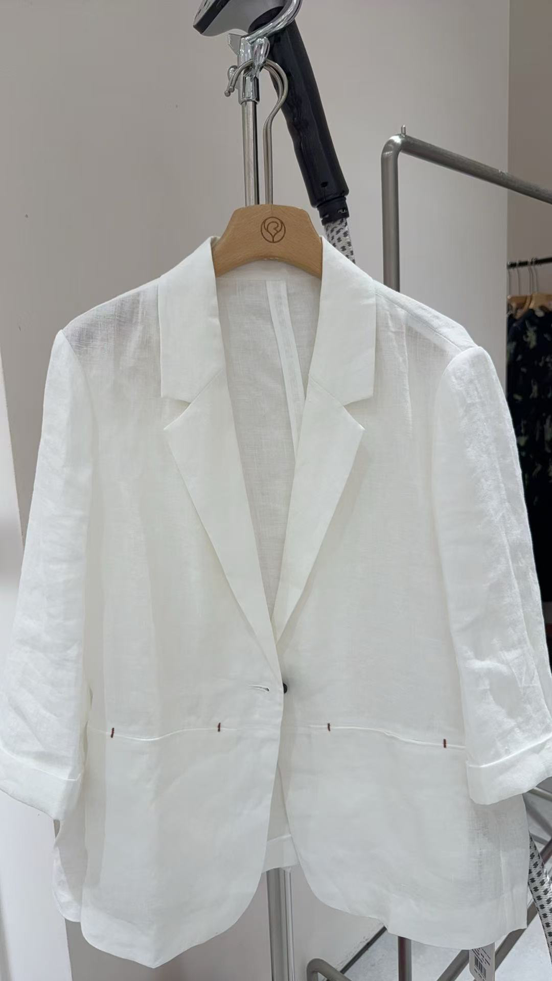 Rose Alyssa女2025年夏季新款棉麻透气休闲西装外套R5205-1701