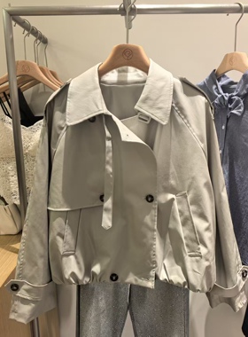 ROSEALYSSA若诗莉莎2026春季新款百搭仿皮夹克外套R6105-1708-799