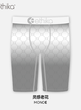 Ethika【灵感老花】男士内裤北美潮流透气保暖防磨裆运动速干短裤
