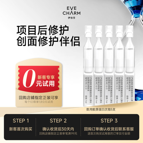 医用重组Ⅲ型人源化胶原蛋白修复液1ml×5支 U