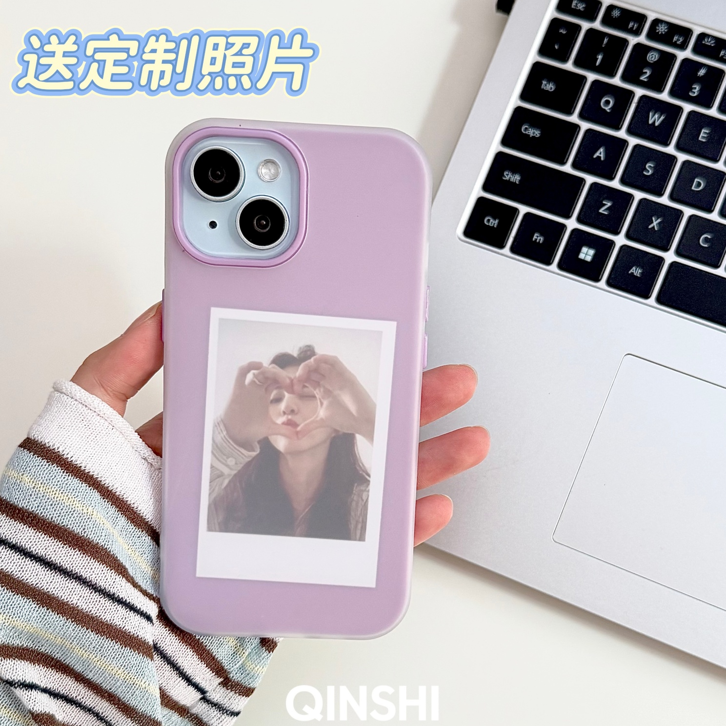 勤仕 葡萄紫色磨砂适用iphone16手机壳苹果15promax新款14情侣13二合一12简约DIY定制照片11硅胶防摔全包软XR